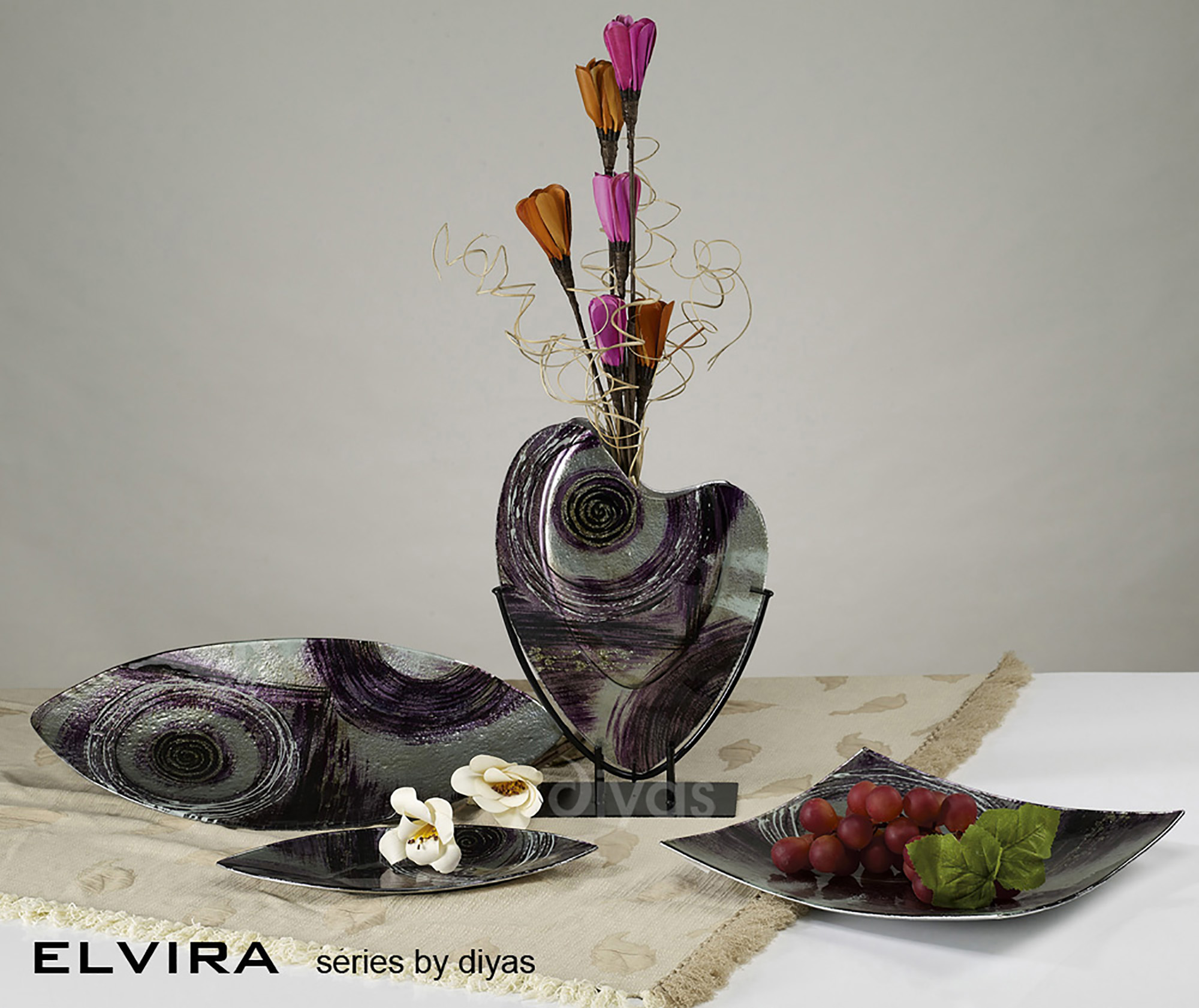 Elvira Glitter Art Glassware Diyas Home Vases Elvira Glitter Art Glassware Diyas Home Vases